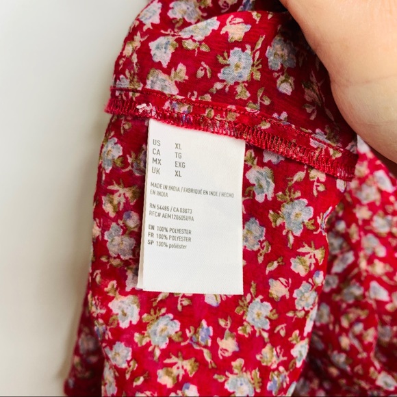 Floral Ruffled Tank XL - Picture 6 of 6